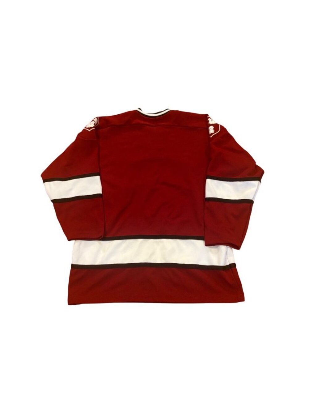 Vintage 90s Harvard Crimson Stitched NCAA Hockey Jersey Made in USA Youth L/XL - Picture 2 of 7